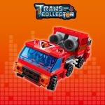 Bloco de Montar Caminhão Bombeiro Anti Fumaça Trans Collector 6 formam 1 Keepplay