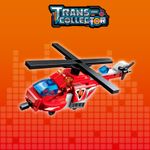 Bloco de Montar Helicóptero Bombeiro Trans Collector 6 formam 1 Keepplay