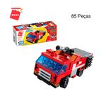 Bloco de Montar Caminhão Bombeiro Lançador de Água Trans Collector 6 formam 1 Keepplay