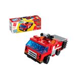Bloco de Montar Caminhão Bombeiro Lançador de Água Trans Collector 6 formam 1 Keepplay
