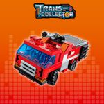 Bloco de Montar Caminhão Bombeiro Lançador de Água Trans Collector 6 formam 1 Keepplay