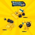 Bloco de Montar Trator de Esteira Trans Collector Construção e Polícial 3 em 1 Keepplay