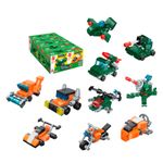 Bloco de Montar Set Trans Collector Militar e Transportes 3 em 1 Keepplay
