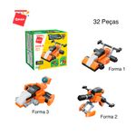Bloco de Montar Set Trans Collector Militar e Transportes 3 em 1 Keepplay
