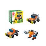 Bloco de Montar Super Caminhão Trans Collector Militar e Transportes 3 em 1 Keepplay