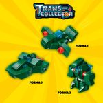 Bloco de Montar Avião Militar Trans Collector Militar e Transportes 3 em 1 Keepplay