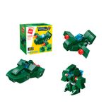 Bloco de Montar Avião Militar Trans Collector Militar e Transportes 3 em 1 Keepplay