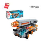 Bloco de Montar Super Canhão Laser Trans Collector Veículos Blindados Keepplay