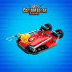 Bloco de Montar Bote de Bombeiro Combat Zones Super Bombeiro Keepplay