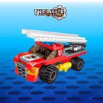 Bloco de Montar Caminhão Escada de Bombeiro The Legend of Chariot Keepplay