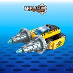 Bloco de Montar Escavadora The Legend of Chariot Super Construção Keepplay