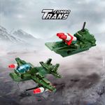 Bloco de Montar Navio de patrulha Combo Trans Militar Keepplay