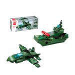Bloco de Montar Caça de Batalha Combo Trans Militar Keepplay