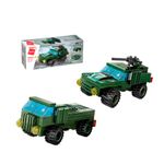 Bloco de Montar Picape de Batalha Combo Trans Militar Keepplay