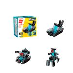Bloco de Montar Fragata Combo Transportes Expedição Keepplay