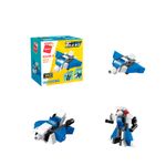 Bloco de Montar Nave Espacial Combo Transportes Expedição Keepplay