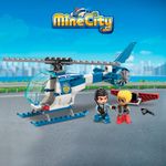 Bloco de Montar Perseguição Aérea Mine City Keepplay