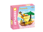 Bloco de Montar Música na Praia Pompompurin Hello Kitty e Amigos Keepplay