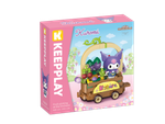 Bloco de Montar Colhendo Frutas no Pomar Kuromi Hello Kitty e Amigos Keepplay