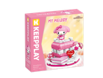 Bloco de Montar Mousse de Morango My Melody Hello Kitty e Amigos Keepplay