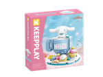 Bloco de Montar Bebida Quente Confortante Cinnamoroll Hello Kitty e Amigos Keepplay