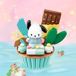 Bloco de Montar Cupcake Chocolate Pochacco Hello Kitty e Amigos Keepplay