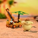 Bloco de Montar Música na Praia Pompompurin Hello Kitty e Amigos Keepplay