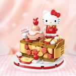 Bloco de Montar Torta de Maça Doce Hello Kitty e Amigos Keepplay