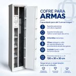Cofre Para Arma Mecânico 130x30x30