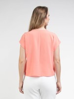 BLUSA SOCIAL DECOTE BABADO ESPIRAL