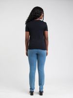 BLUSA BÁSICA MALHA MANGA CURTA DECOTE REDONDO