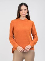 BLUSA CHENILE COM ABERTURA LATERAL