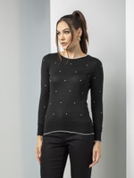 BLUSA TRICOT DECOTE CARECA POÁ