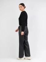 CALÇA WIDE LEG PU