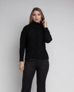 BLUSA TRICOT AMPLO PONTO TRANÇADO