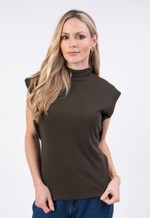 BLUSA REGATA RIBANA DE GOLA ALTA