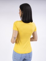 BLUSA BÁSICA DE MALHA MANGA CURTA DECOTE CANOA