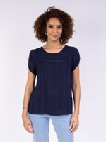 BLUSA TEXTURIZADA MANGA TULIPA