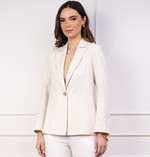 BLAZER RETO LISTRADO NATURAL