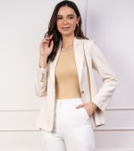 BLAZER RETO LISTRADO NATURAL