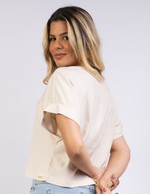 BLUSA AMPLA COM DECOTE V