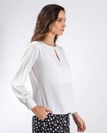Blusa Social Com Botões Forrados