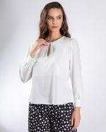 Blusa Social Com Botões Forrados