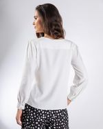 Blusa Social Com Botões Forrados