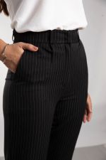 Calça Feminina Cintura Alta de Alfaiataria Stripes