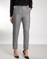 Calça Feminina Cintura Alta de Alfaiataria Stripes