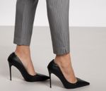 Calça Feminina Cintura Alta de Alfaiataria Stripes
