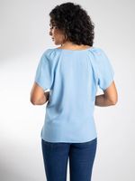 Blusa De Viscose Decote V