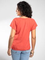 Blusa De Viscose Decote V