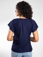 Blusa De Viscose Decote V